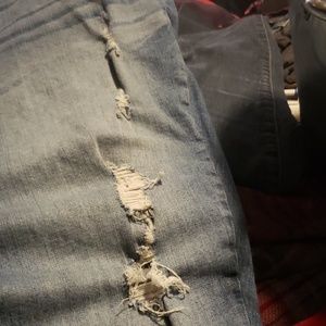 torrid Jeans - Distressed lighter/medium wash jeans torrid Jeans - Distressed lighter/medium wash jeans